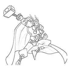 Thor, Avengers coloring page
