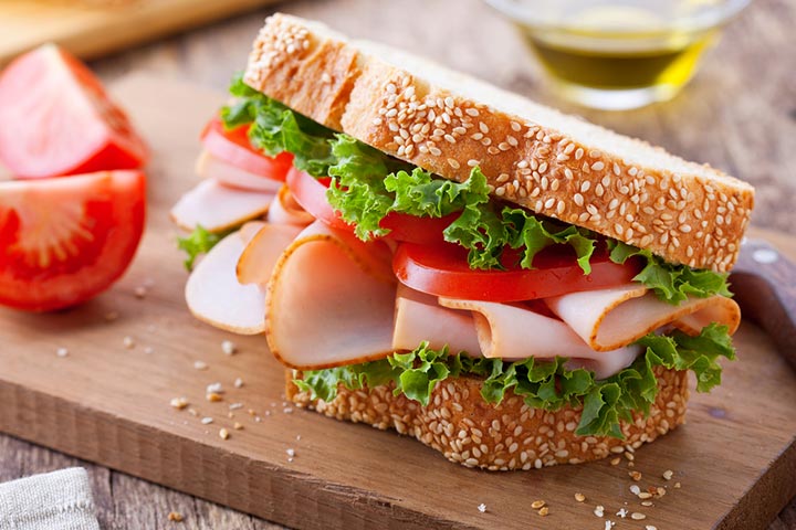 Turkey sandwich can meet most of the daily protein requirements