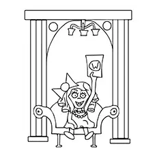 Veruca Salt, Charlie And The Chocolate Factory coloring page