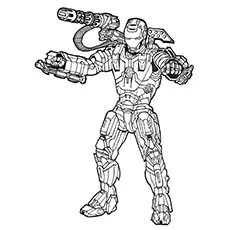 War Machine, Avengers coloring page