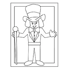 Willy Wonka, Charlie And the Chocolate Factory coloring page