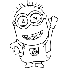Jerry, minion coloring page