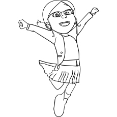 Margo, Minion coloring page