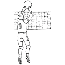 Volleyball, Olympic coloring page