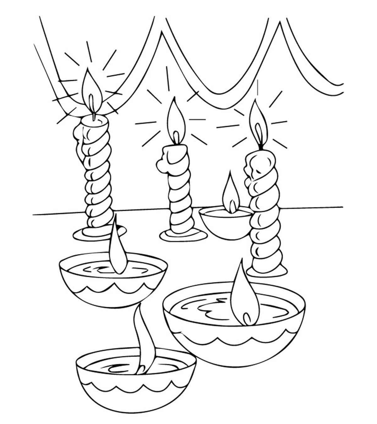 Diwali Celebration Happy Diwali Coloring Pages For Kids