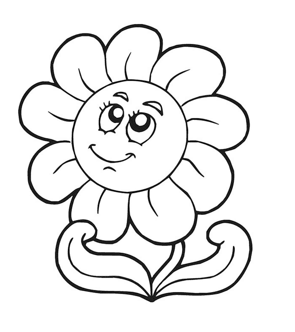 daisy flower garden coloring page