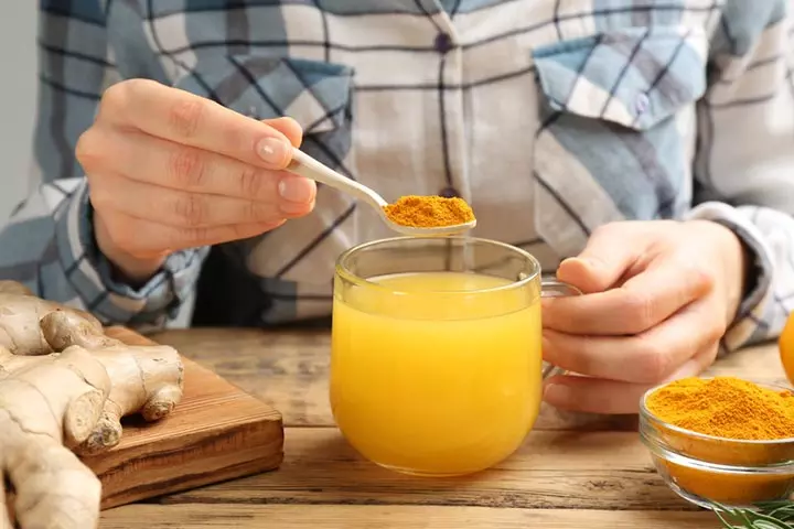 Add small amounts of turmeric for babies