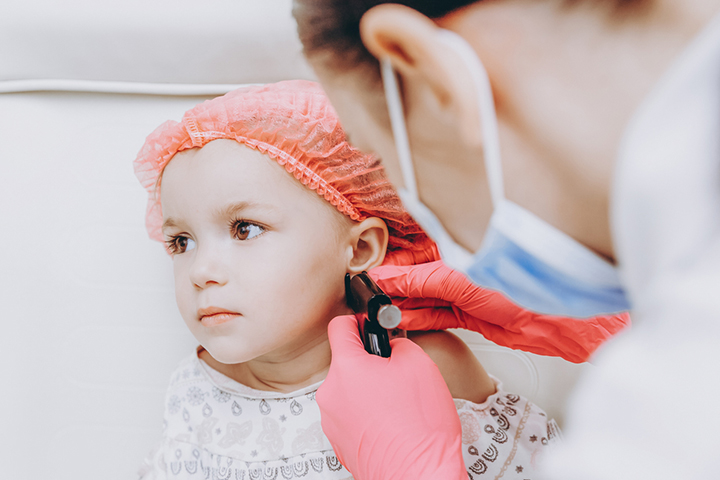 Ask your pediatrician to pierce your child's ears