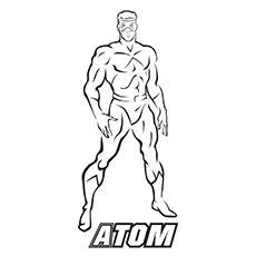 Atom, Justice League coloring page_image