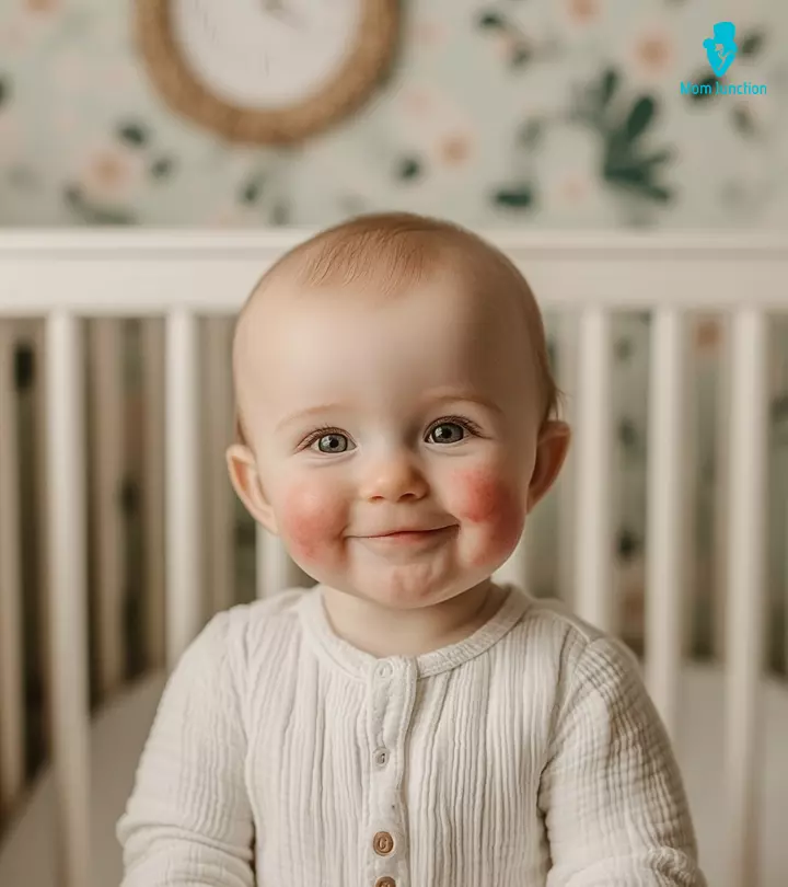 Baby Suffering From Acne