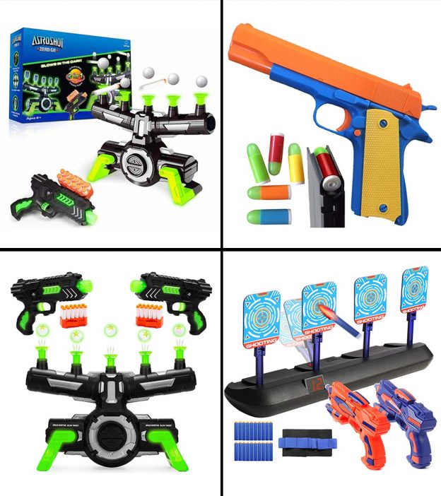 Blasters for Kids Foam Ejection Toy Blaster Toy for Adults Backyard Fun and Outdoor Games Brown Shooting Games Shooting with Foam Darts Boys and Girls Ages 12+ 
