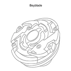 The Beyblade coloring page