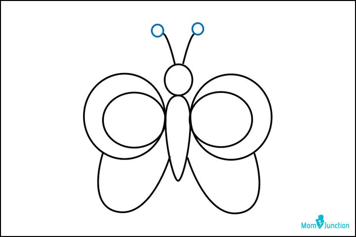 Easy How to Draw Butterfly Tutorial Video and Coloring Page