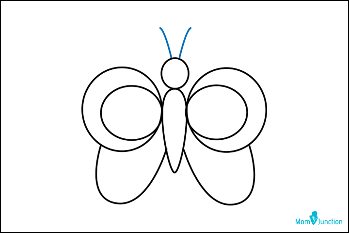 How to draw a butterfly for kids step nine