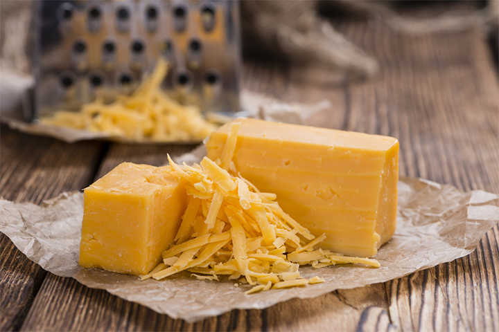 Cheddar has high saturated fat content