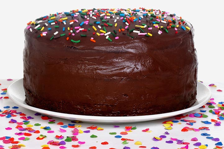 Chocolate sprinkle birthday cakes for kids