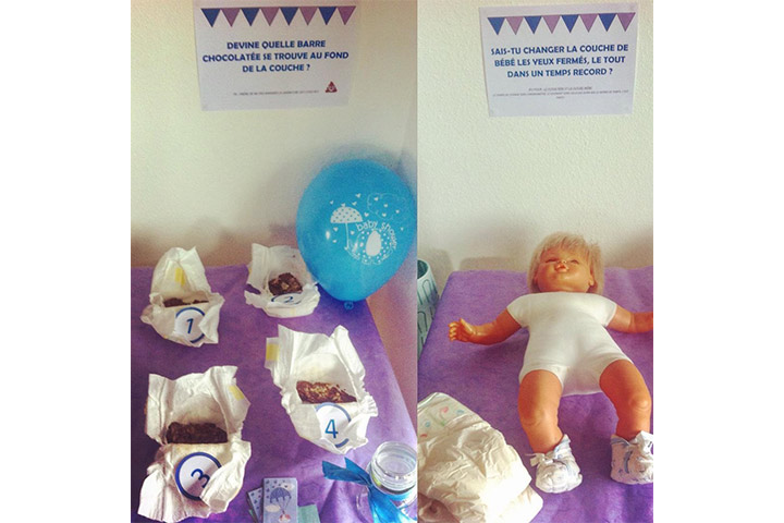 Delectably dirty diaperGame for baby shower games