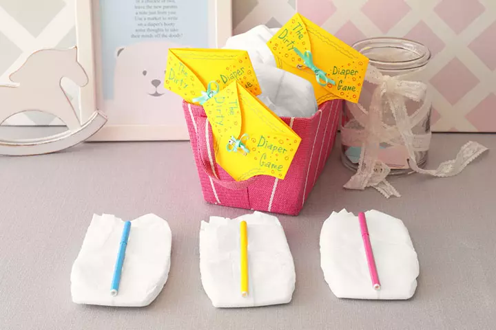 Delectably dirty diaperGame for baby shower games