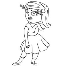 Disgust, Inside Out coloring page