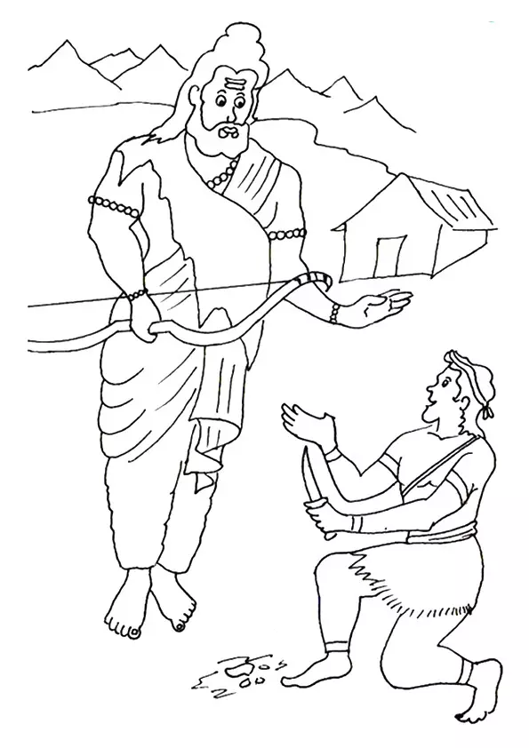 Eklavya-And-Dronacharya