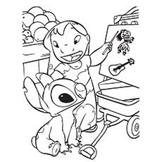 Lilo and Stitch coloring pages for children - Lilo and Stitch Kids Coloring  Pages