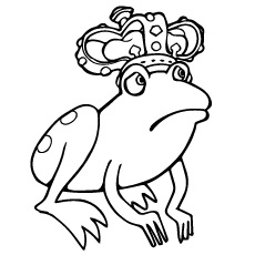 Frog Prince Coloring Page 