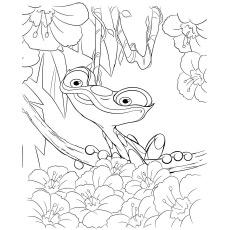 Gabi frog coloring page