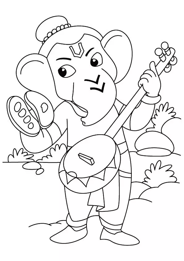 Ganesh-Playing-Sitar