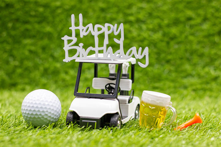 Golf-themed birthday party 