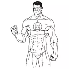 Guy Gardner, Green Lantern coloring page_image