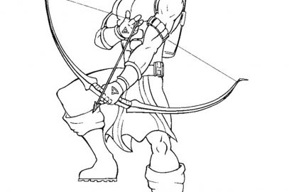 Top 10 Hawkeye Coloring Pages For Toddlers