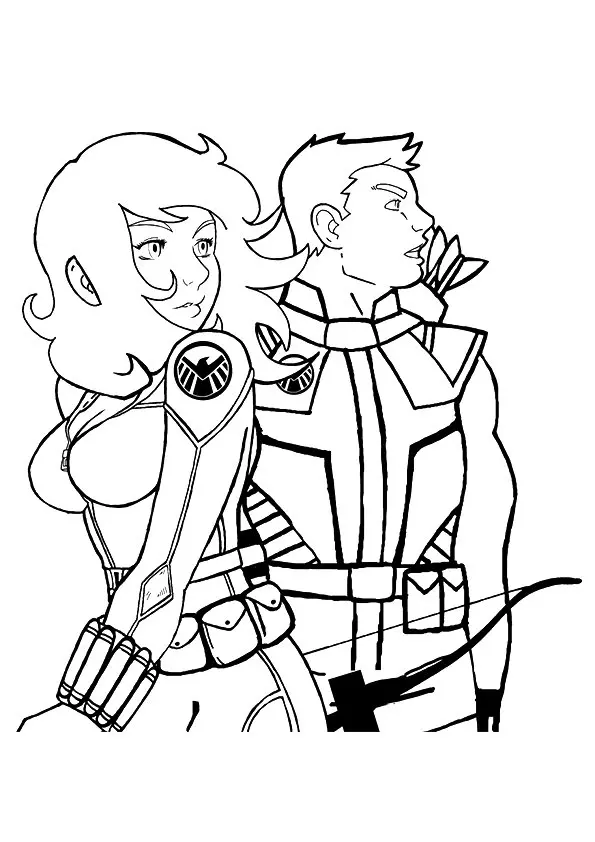 Hawkeye-With-Black-Widow