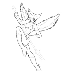 Hawkgirl, Justice League coloring page