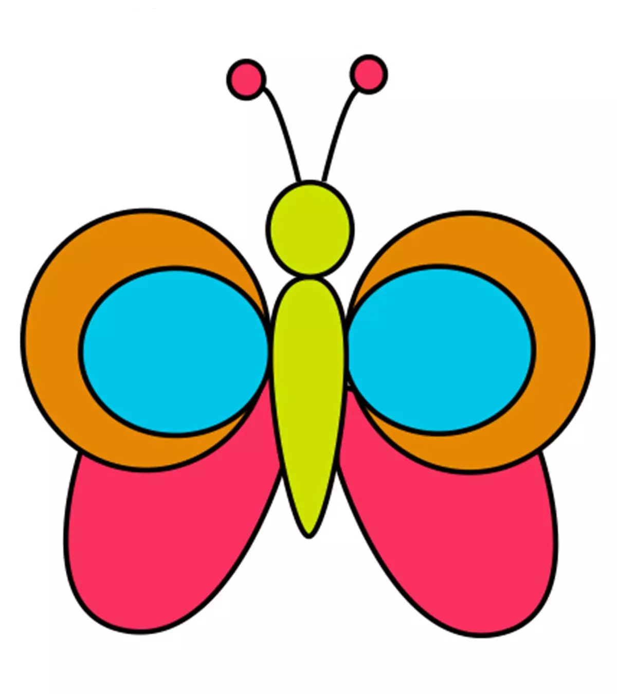 Children can draw this beautiful insect with this tutorial and use any color they like.