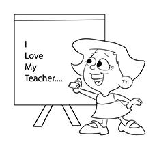 Resultado de imagen para happy teachers day kitty coloring pages