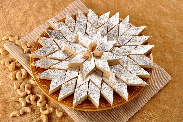 Kaju katli, diwali sweets recipes for children