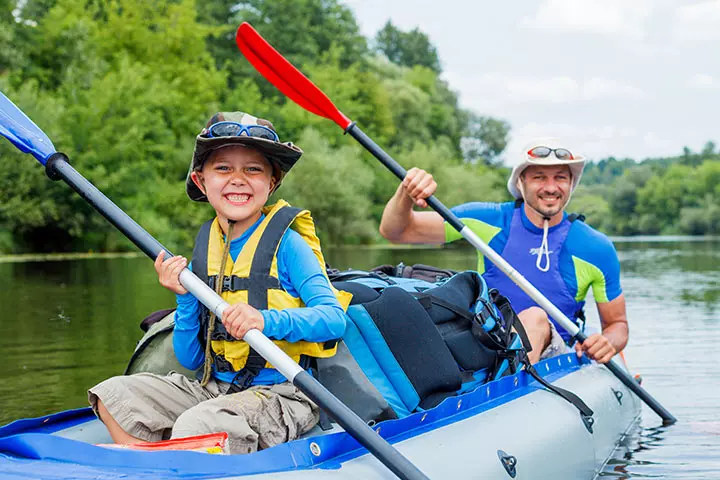 Kayaking On River