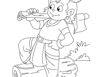 10 Wonderful Lord Krishna Coloring Pages For Toddlers