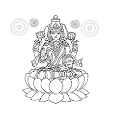 Happy Diwali Coloring Page_image