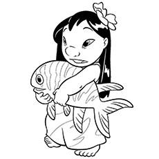 Lilo coloring page