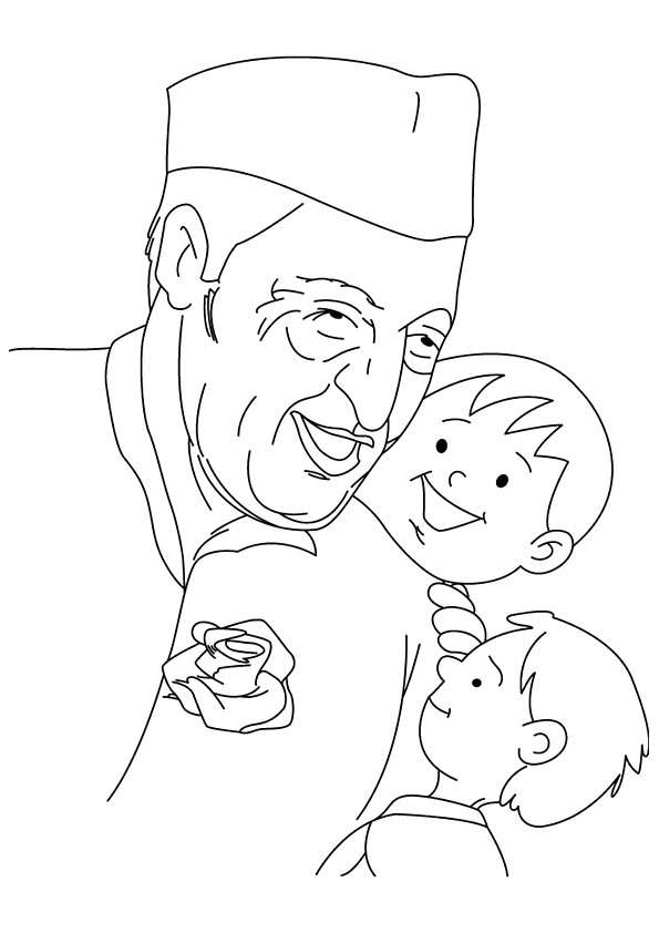 Pandit-Nehru-With-Two-Cute-Kids