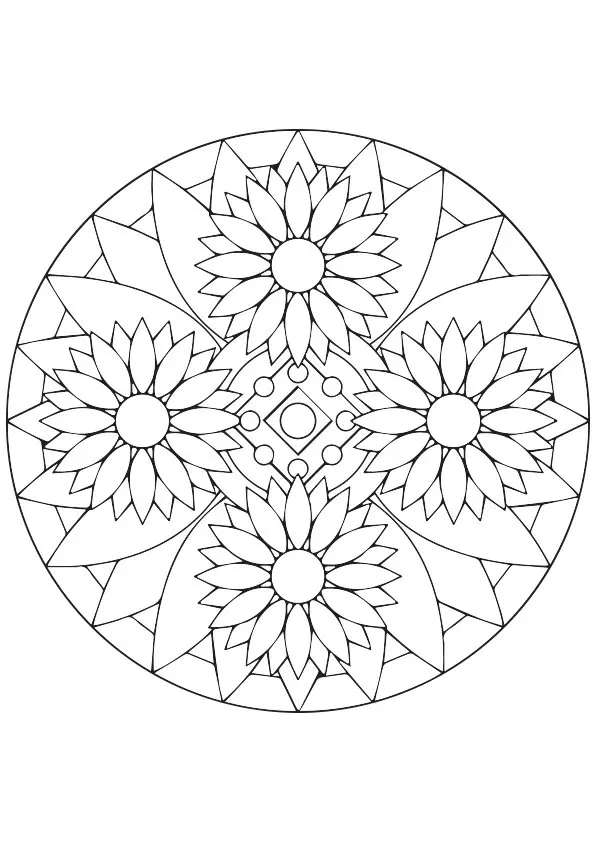 Sunflower-Mandala