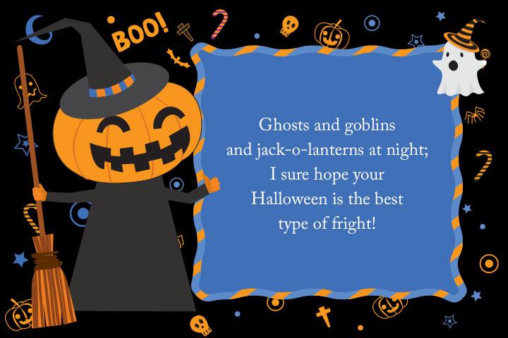 Best type of fright Halloween poem for kids