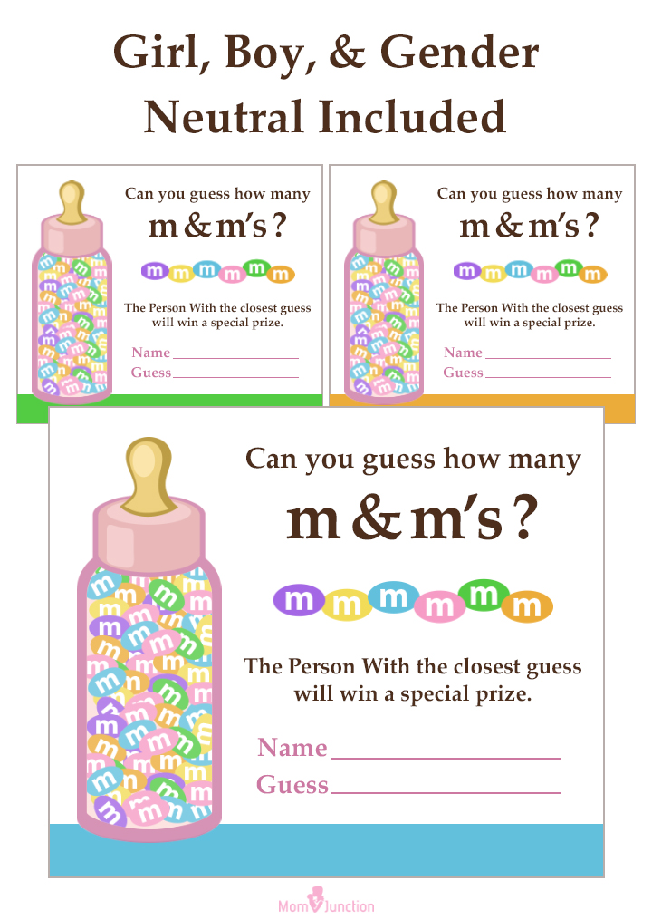 The M&MGame for baby shower games