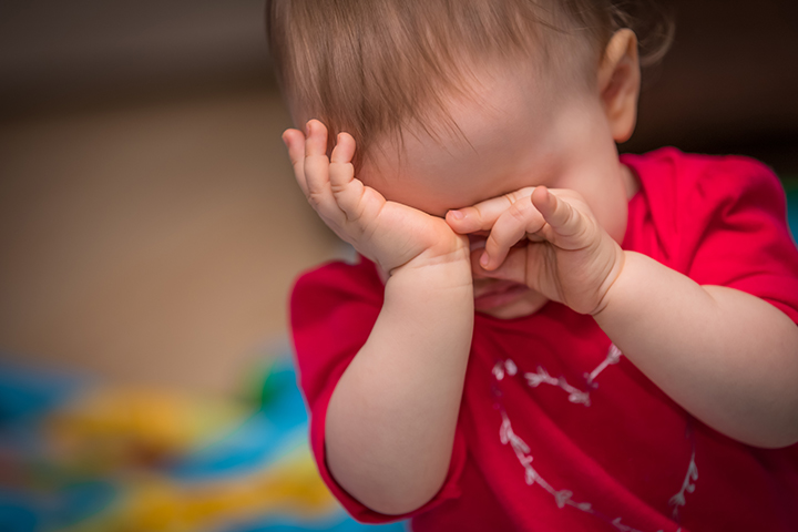 Toddlers may get pink eye if they touch their eyes with dirty hands