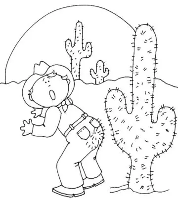 Top 10 Cactus Coloring Pages For Toddlers