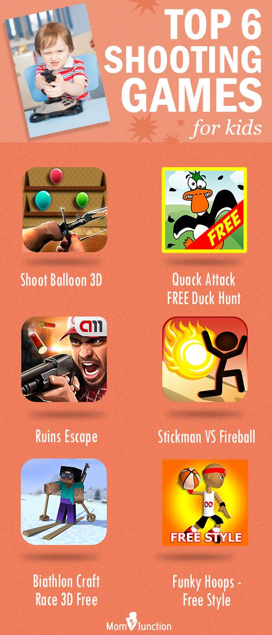 6 Fun Gun Shooting Games For Kids To Play