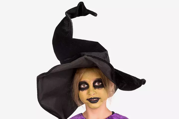Witch Halloween face paint for kids