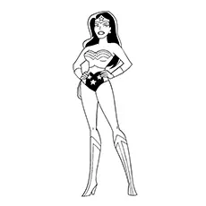 Wonder Woman, Justice League coloring page_image