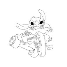 Stitch coloring page